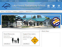 Tablet Screenshot of lakeforestlakers.com